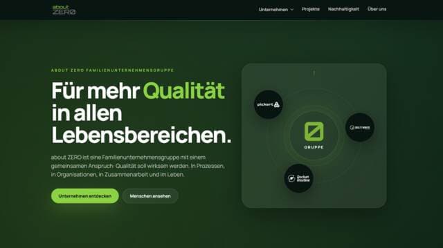 Startseite von About ZERO
